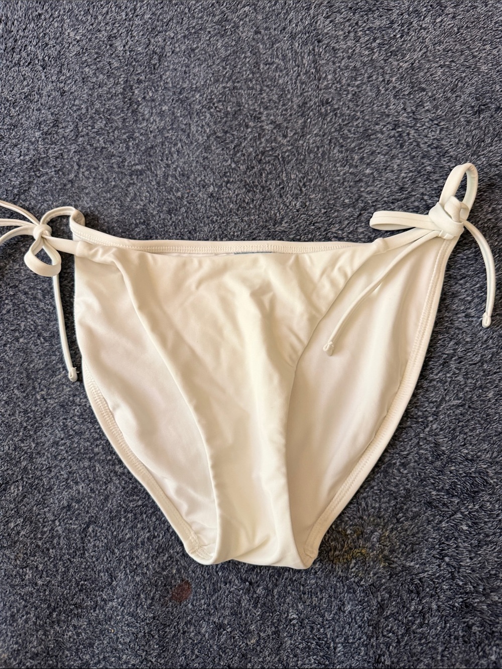 Shade & Shore Soft Cream Bikini Bottoms with Tie Sides